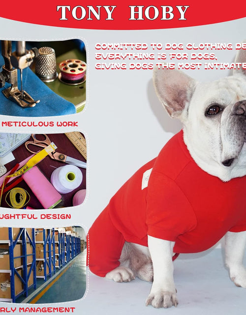 Load image into Gallery viewer, Dog Pajamas, 4 Legged Dog Pajamas, Dog Onesies with Thermal, Cotton Pet Clothes for Small Medium Dog (Red, L)