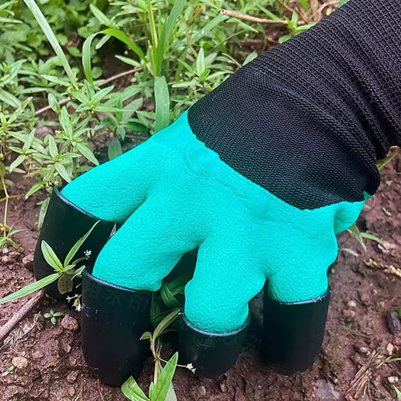 Clawmaster Garden Gloves – Digging & Planting Gloves with Non-Slip Grip and Built-In Claws