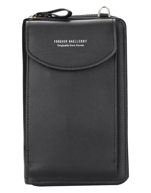 Load image into Gallery viewer, Elegance On-The-Go – Luxe PU Leather Crossbody Shoulder Bag with Phone &amp; Card Organizer
