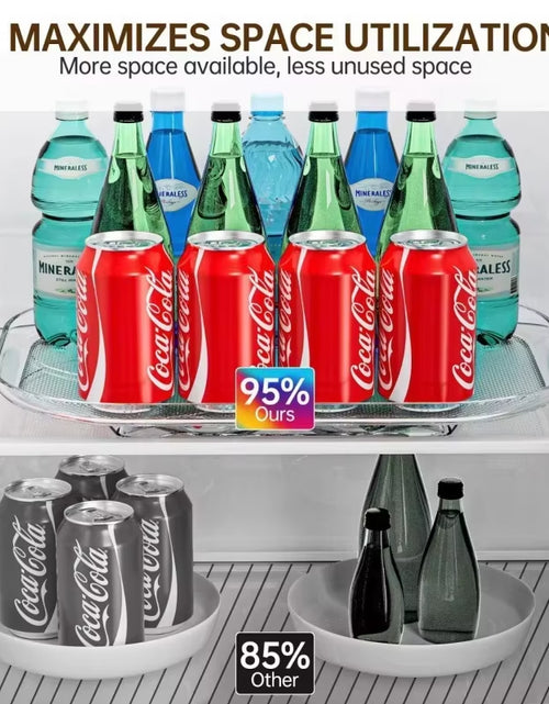 Load image into Gallery viewer, Spinrack Kitchen Organizer – Rotating Dish &amp; Beverage Rack for Countertop &amp; Refrigerator Storage
