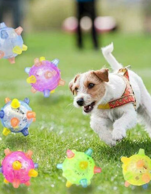 Load image into Gallery viewer, Pawactive Jumping Activation Ball – Flashing Light &amp; Sound Interactive Toy for Dogs
