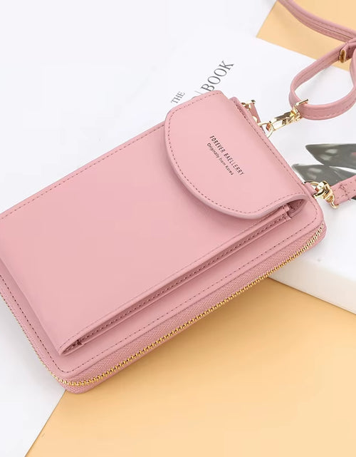 Load image into Gallery viewer, Elegance On-The-Go – Luxe PU Leather Crossbody Shoulder Bag with Phone &amp; Card Organizer
