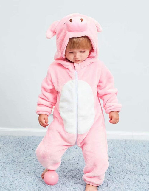 Load image into Gallery viewer, Baby Animal Costumes Unisex Toddler Onesie Pajamas Halloween Dress up Romper
