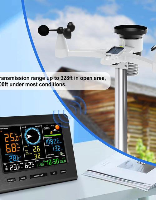 Load image into Gallery viewer, Smartweather Pro™ – Wifi Wireless Indoor &amp; Outdoor Weather Station with Rain, Wind &amp; Temp Monitoring
