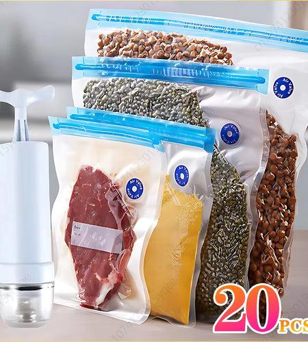 Freshlock™ Vacuum Seal Bags – Keep Food Fresh Longer, save Space Instantly!