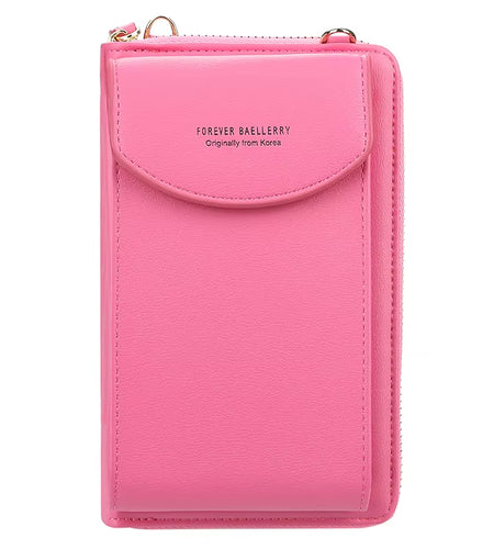 Elegance On-The-Go – Luxe PU Leather Crossbody Shoulder Bag with Phone & Card Organizer