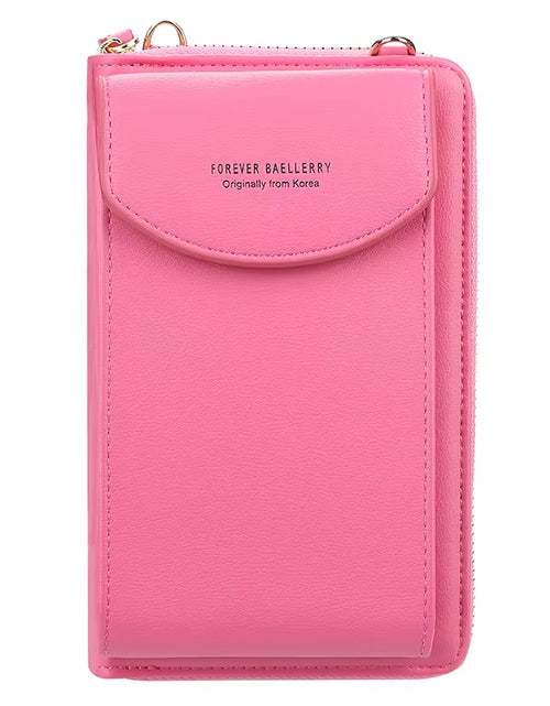 Load image into Gallery viewer, Elegance On-The-Go – Luxe PU Leather Crossbody Shoulder Bag with Phone &amp; Card Organizer
