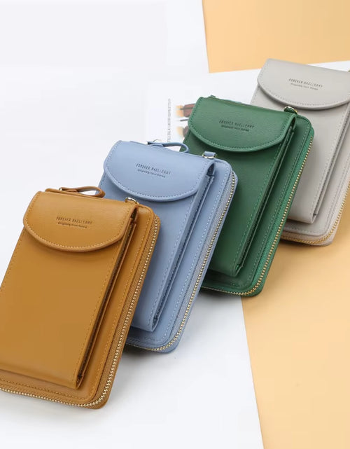 Load image into Gallery viewer, Elegance On-The-Go – Luxe PU Leather Crossbody Shoulder Bag with Phone &amp; Card Organizer
