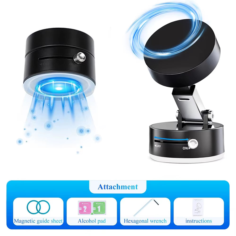 Magnagrip™ Mini Foldable Magnetic Phone Stand – Stick, Flip, Hold Anywhere