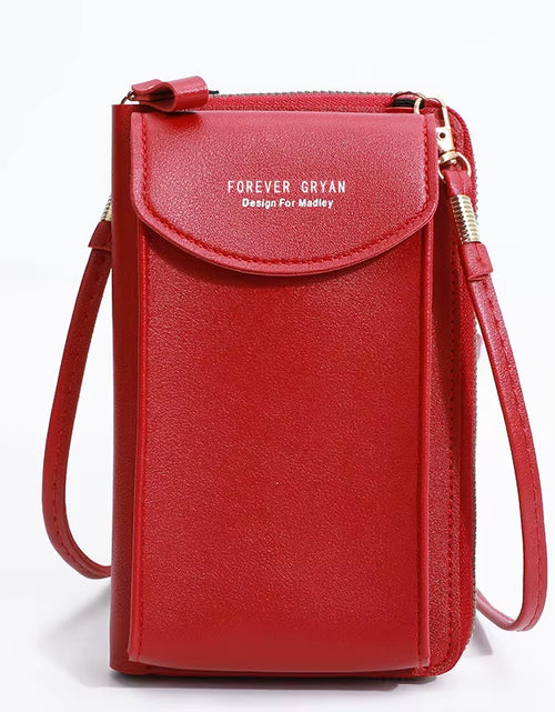 Load image into Gallery viewer, Elegance On-The-Go – Luxe PU Leather Crossbody Shoulder Bag with Phone &amp; Card Organizer
