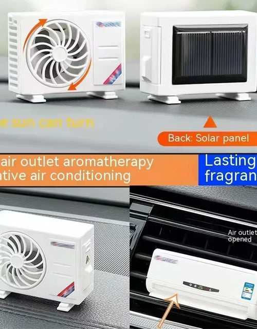 Load image into Gallery viewer, Freshdrive Solar Car Air Freshener – Mini Aromatherapy Machine with Lasting Fragrance &amp; Stylish Decorative Design
