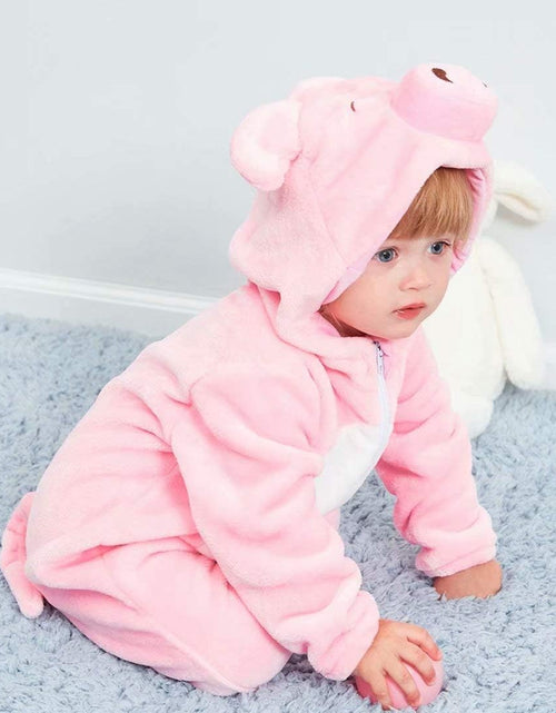 Load image into Gallery viewer, Baby Animal Costumes Unisex Toddler Onesie Pajamas Halloween Dress up Romper
