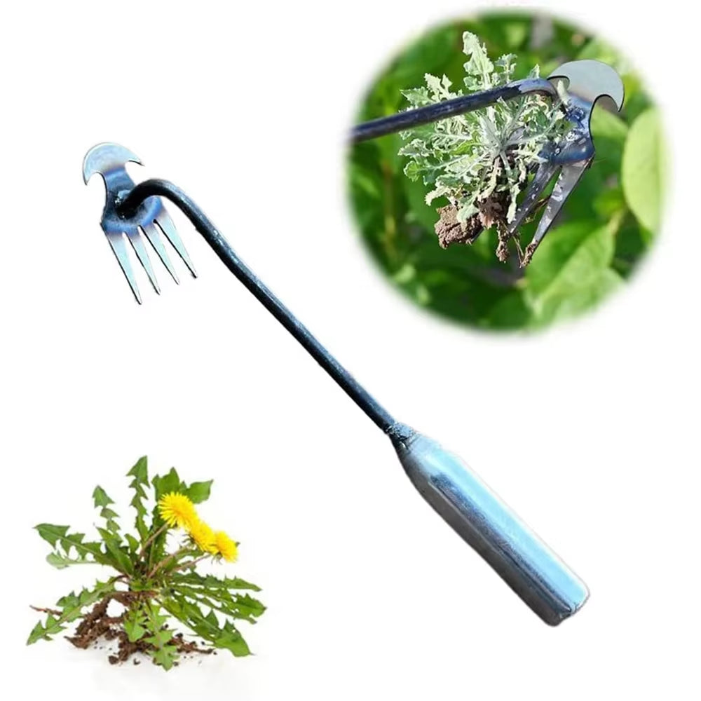 Rootmaster™ 4-In-1 Weeding Tool – Conquer Weeds with Steel Power & Precision!