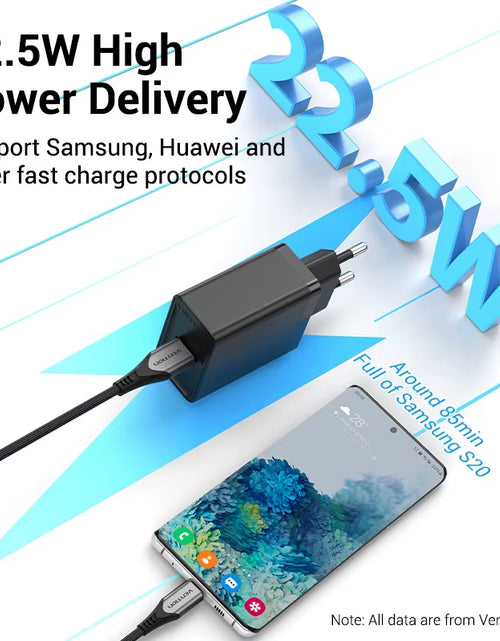 Load image into Gallery viewer, Turbocharge 22.5W USB Fast Charger – QC 3.0 Power for Huawei, Samsung, Xiaomi &amp; More
