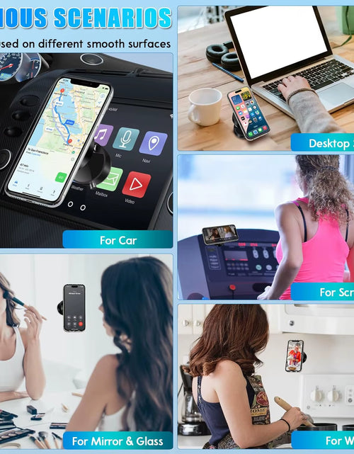 Load image into Gallery viewer, Magnagrip™ Mini Foldable Magnetic Phone Stand – Stick, Flip, Hold Anywhere
