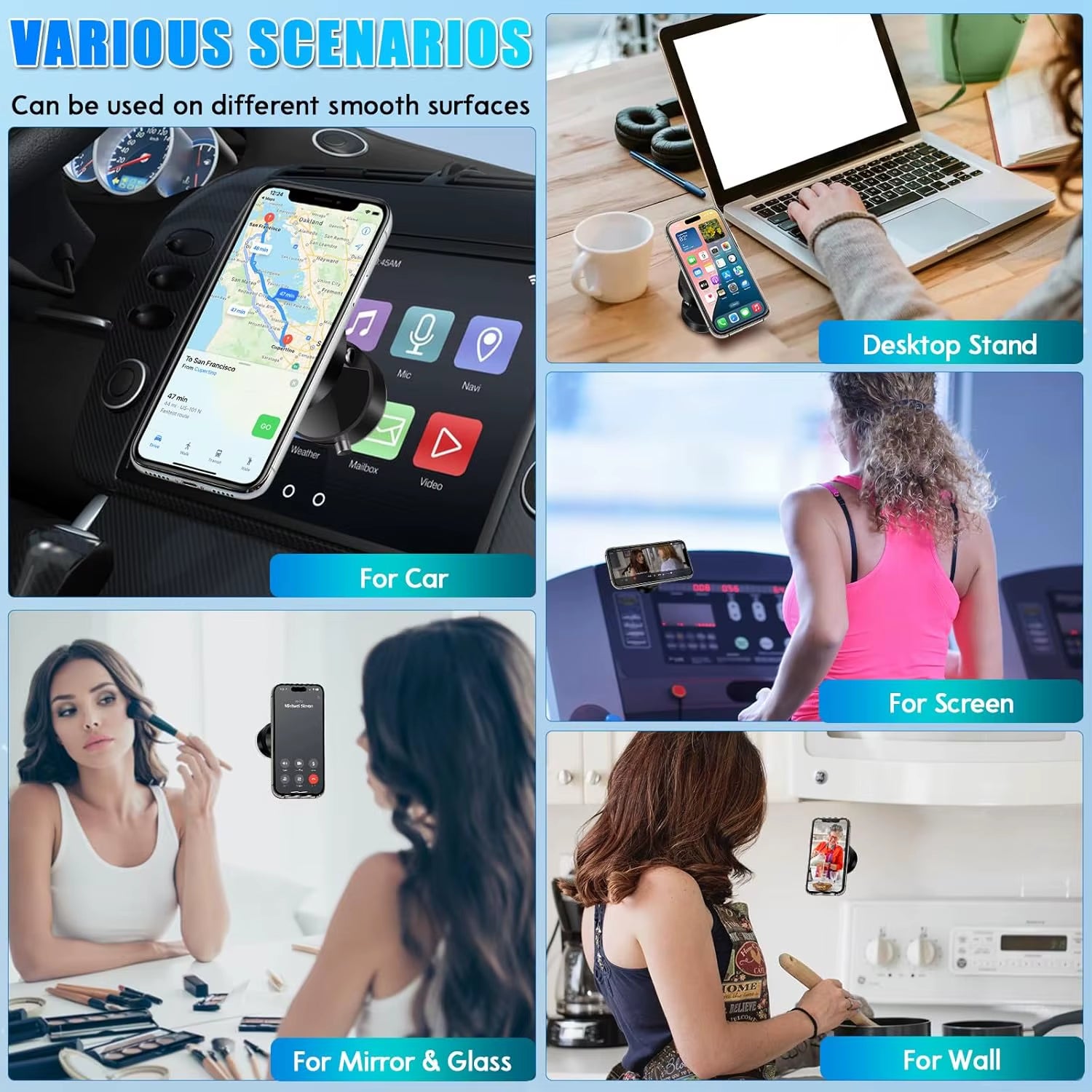 Magnagrip™ Mini Foldable Magnetic Phone Stand – Stick, Flip, Hold Anywhere