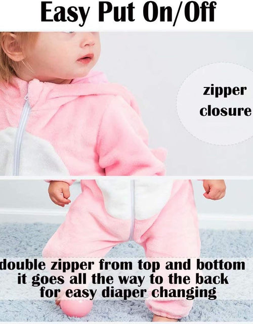 Load image into Gallery viewer, Baby Animal Costumes Unisex Toddler Onesie Pajamas Halloween Dress up Romper
