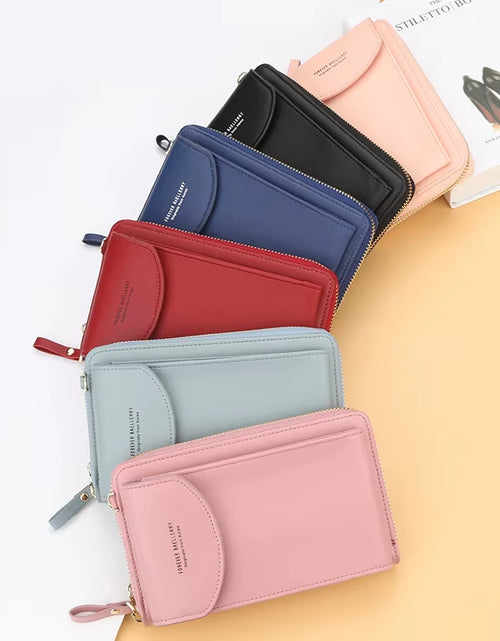 Load image into Gallery viewer, Elegance On-The-Go – Luxe PU Leather Crossbody Shoulder Bag with Phone &amp; Card Organizer
