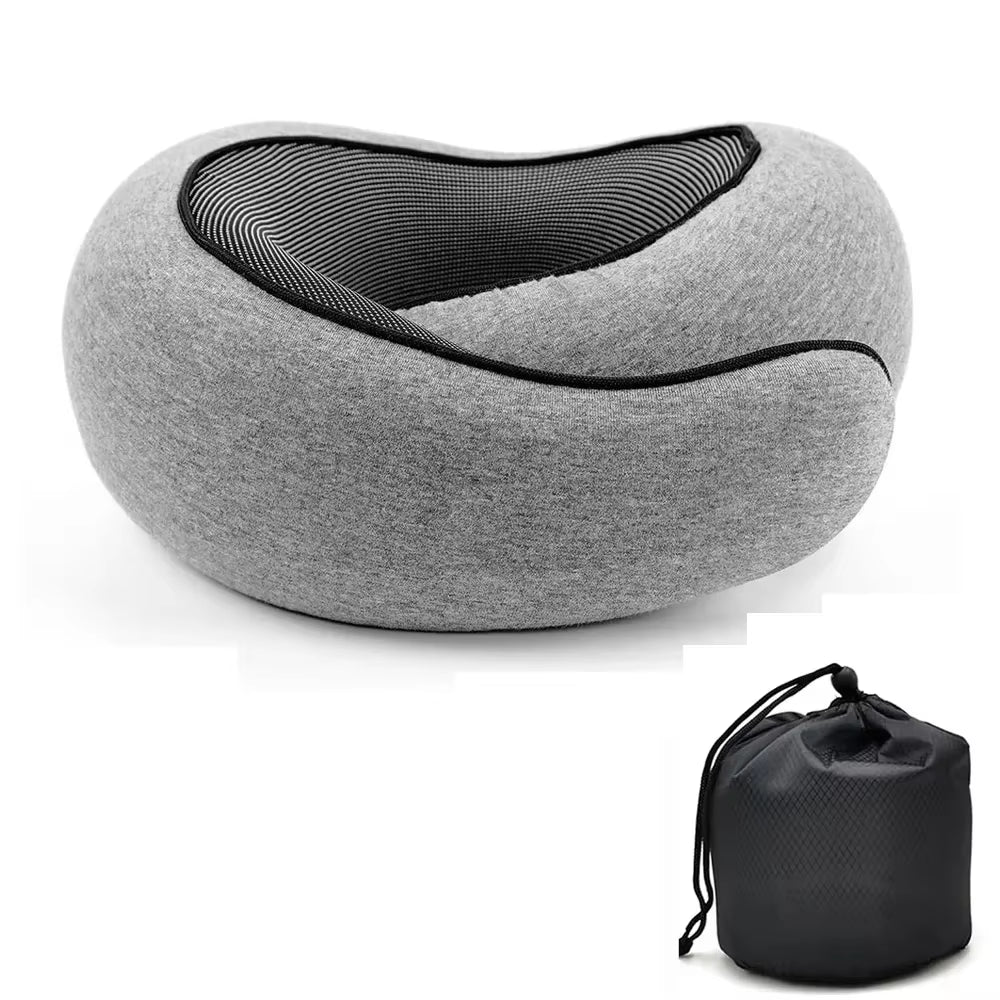 Cloudrest U-Shape Pillow – Memory Foam Travel Neck Cushion for Car, Plane & Home Comfort