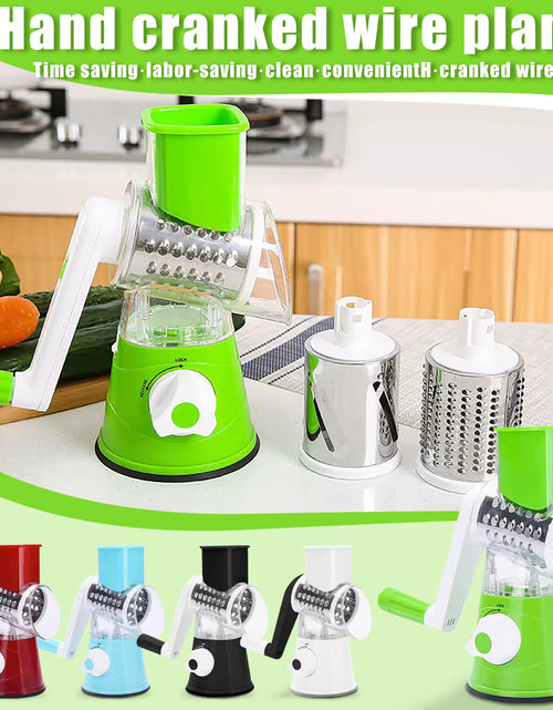 Load image into Gallery viewer, Slicemate Pro – Multi-Functional Hand-Cranked Vegetable Cutter &amp; Grater for Effortless Kitchen Prep
