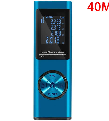 Smartmeasure 40M/60M Mini Laser Distance Meter – USB Rechargeable Handheld Rangefinder for Accurate Measurements