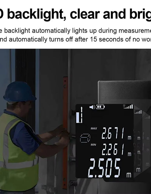 Load image into Gallery viewer, Smartmeasure 40M/60M Mini Laser Distance Meter – USB Rechargeable Handheld Rangefinder for Accurate Measurements
