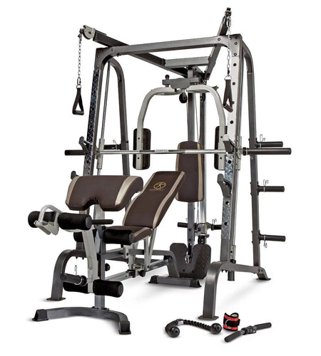 Diamond Elite Olympic Smith Cage Machine, Plate Loaded Home Gym Total Body Workout Machine (MD-9010G)