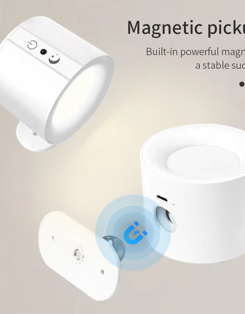 Load image into Gallery viewer, Glowflex Touch Wall Lamp – Dual Head LED Light with Remote, 360° Rotation &amp; USB Rechargeable Design
