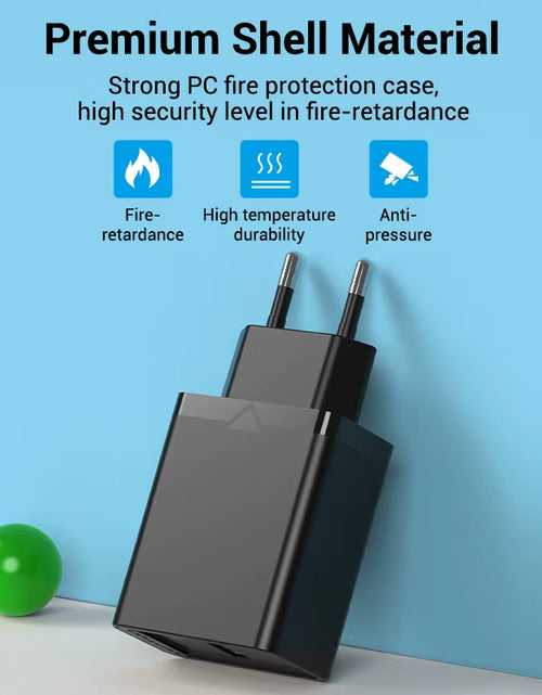 Load image into Gallery viewer, Turbocharge 22.5W USB Fast Charger – QC 3.0 Power for Huawei, Samsung, Xiaomi &amp; More
