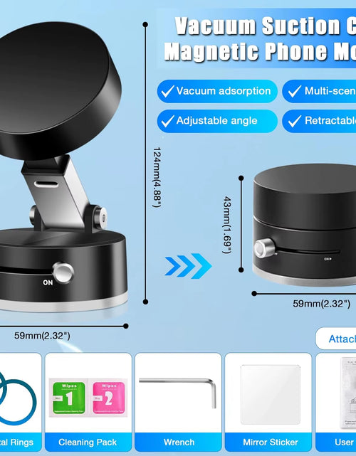Load image into Gallery viewer, Magnagrip™ Mini Foldable Magnetic Phone Stand – Stick, Flip, Hold Anywhere
