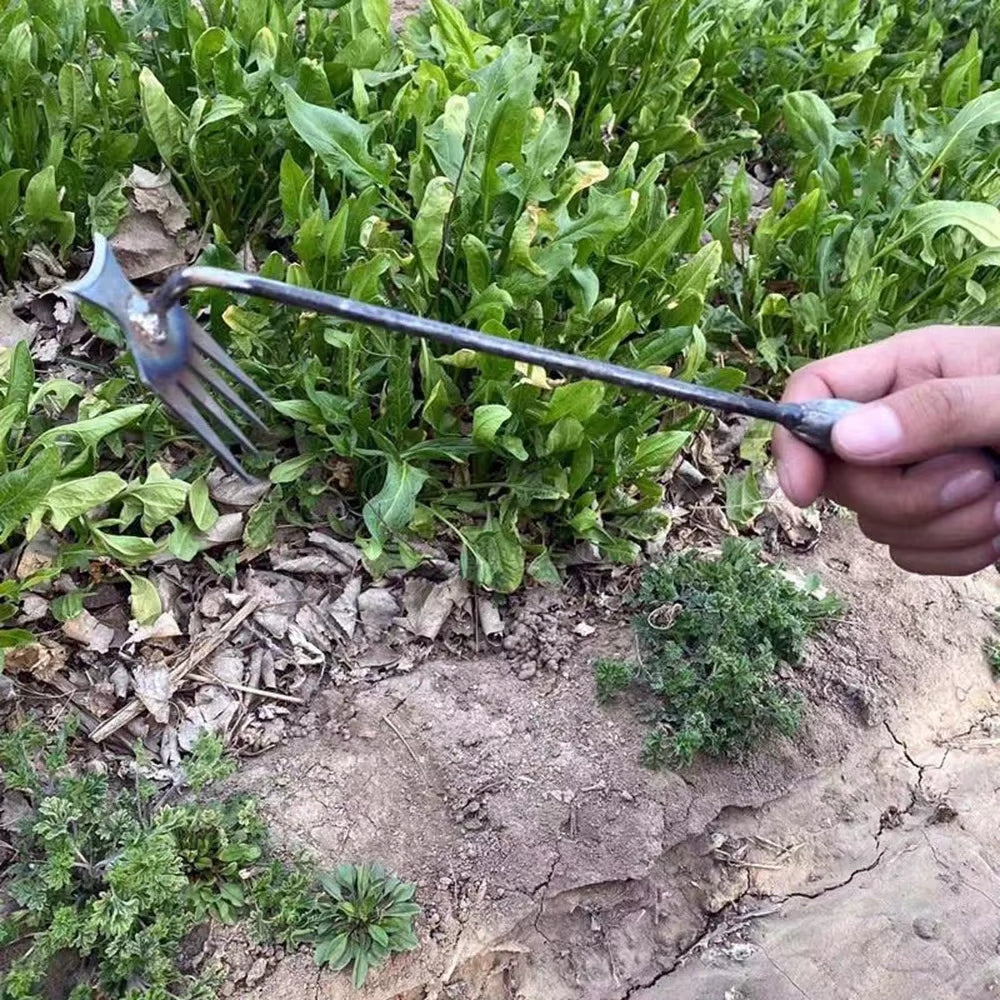 Rootmaster™ 4-In-1 Weeding Tool – Conquer Weeds with Steel Power & Precision!